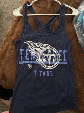 Fanatics Tennessee Titans Navy Blue Graphic Tank Top